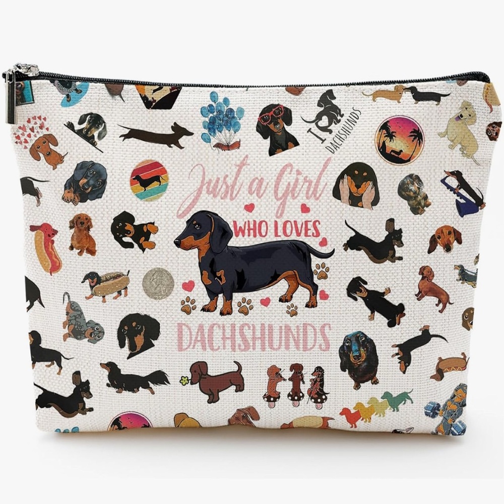 🎉HP🎉 Dachshund Gifts Makeup Bag for Dog Lovers NEW